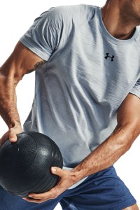 Under ArmourÕs UA Rush seamless fitted short-sleeve shorts, $60.