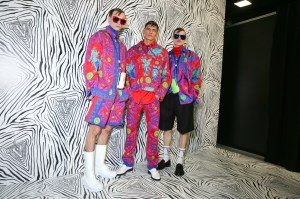 Backstage at Versace RTW Fall 2020