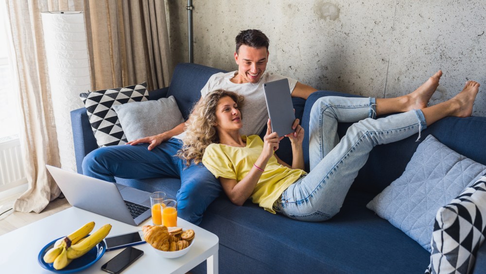 WFH couple