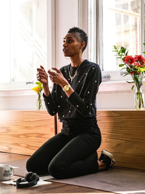 Adidas Running mindfulness coach Ameerah Omar connects virtually with the community's athletes during the coronavirus pandemic.