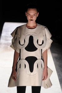 Rei Kawakubo’s Comme des Garcons RTW Spring 2014 “Not Clothes Collection.”