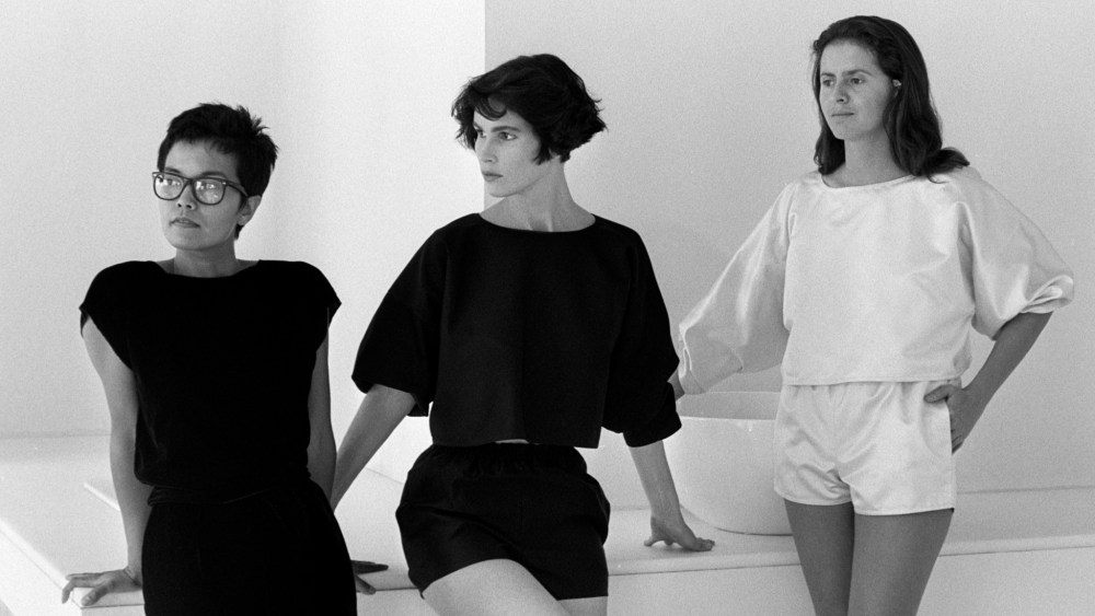 Zoran’s t-shaped tunic and shorts. Resort 1987.
