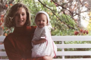 Area — "My mom, Philippa, holding me when I was the same age that my son is now. Coming up on my first Mother’s Day, I definitely have a new appreciation and love for her."