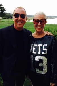 Michael Kors - “I made my mom a custom embroidered Jets football jersey for her 75th birthday. It’s an homage to a Geoffrey Beene football jersey gown that she loved back in the late Sixties. I know that I’m the only person whose mom tried out for the NFL, modeled for Revlon, raised goats and rode a Harley-Davidson motorcycle.”