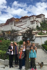 Veronica Beard - “My mom is my roadie forever. She has pushed us to explore differentcultures and test our comfort zones. We always wanted to see Tibet and it’s not easy to get there. We worked our way up to the 12,000-foot altitude of Lhasa. Finally, we arrived at the Potala Palace Plaza, a famous Buddhist monastery and highest palace in the world! The skies opened up and the sun came out and it was glorious, one of the fondest memories in my life to experience such a sacred place with my mom and kids.” Veronica Miele Beard