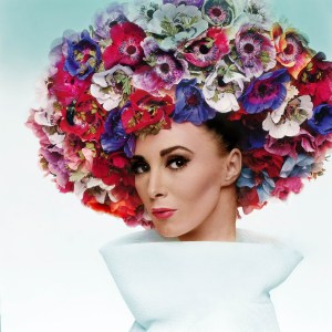 Silk "halo of anemones" hat, Christian Dior by Marc Bohan, 1964.