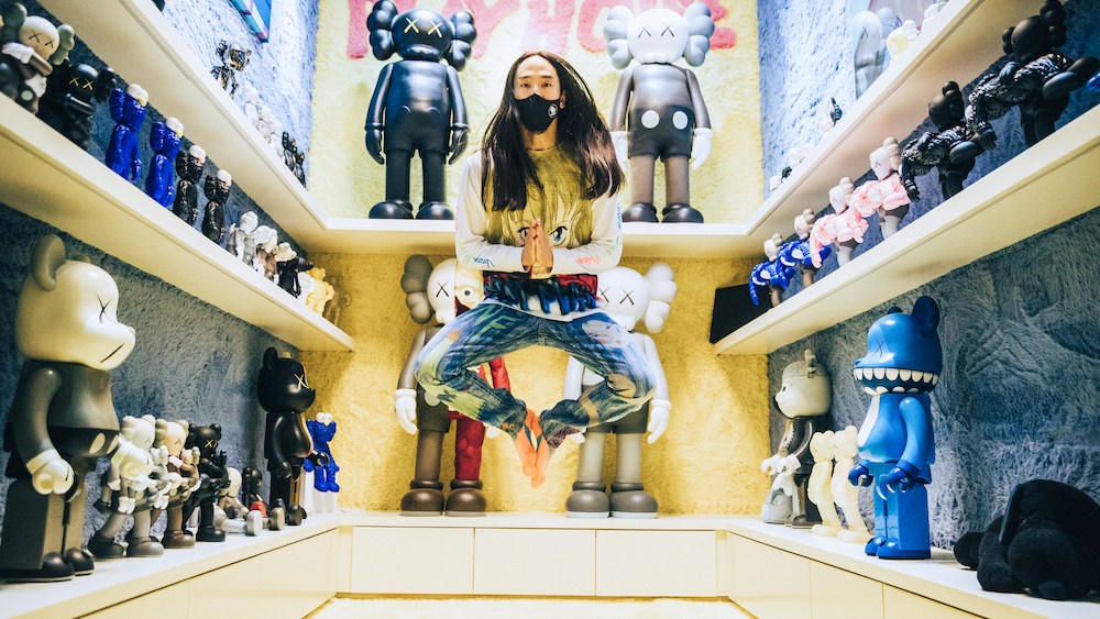 Steve Aoki in the Dim Mak x Candiani EC-01 jeans