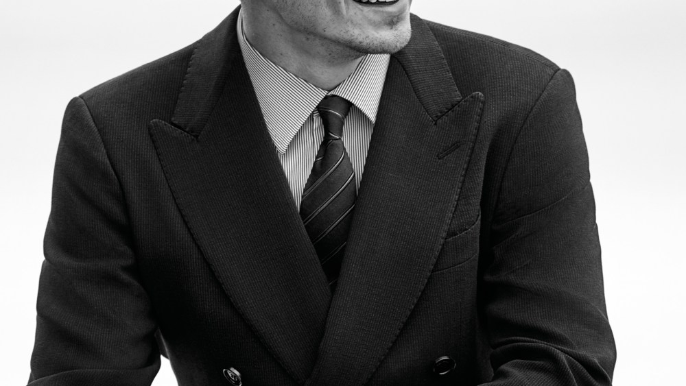 Charles Leclerc fronts the Giorgio Armani Made to Measure spring 2020 ad campaign.