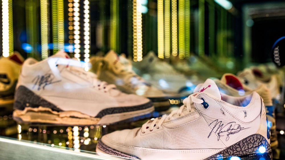 Game-worn Air Jordan III sneakers