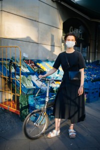 On the street after Berlin's reopening following the Covid-19 closures.