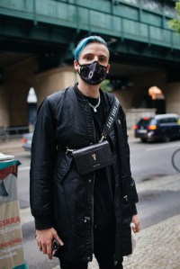 On the street after Berlin's reopening following the Covid-19 closures.