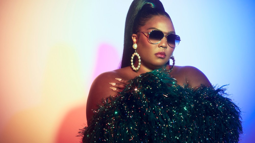 A campaign image from Quay x Lizzo collaboration.