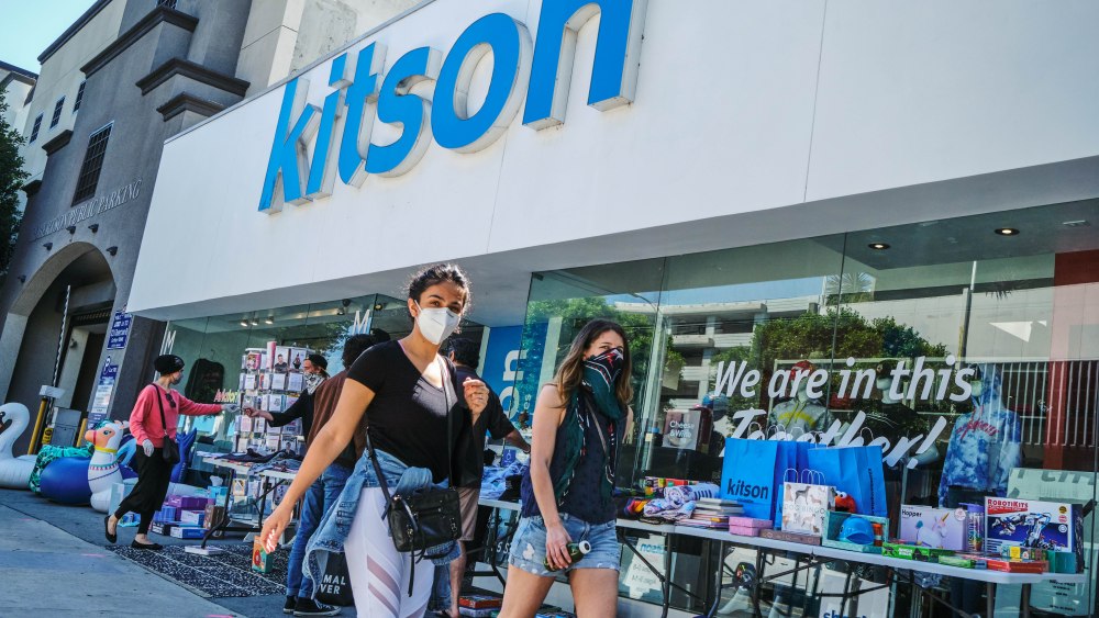 The scene in Los Angeles as retail reopens.