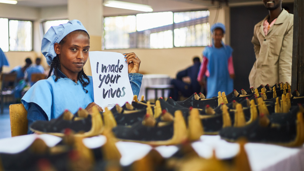 Vivobarefoot and Pittards produced a collection of handmade footwear in Addis Ababa, Ethiopia, supporting local artisans and factories.