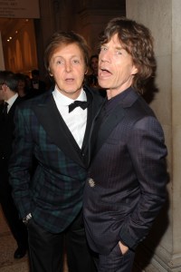 Paul McCartney and Mick Jagger, 2011