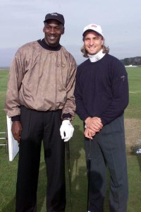 MICHAEL JORDAN AND DAVID GINOLA AT THE ALFRED DUNHILL GOLF PR-AM AT ST.ANDREWS, SCOTLAND
CATHERINE ZETA JONES AND MICHAEL JORDAN AT THE ALFRED DUNHILL GOLF PR-AM AT ST.ANDREWS, SCOTLAND