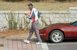 Michael Jordan arrives at the Chicago Bulls' Berto training center in Deerfield, Ill., . "I'm back," Jordan said in a statement released by his agent, David Falk, confirming that Jordan's first game back will be a nationally televised contest against the Indiana Pacers
Jordan Returns, DEERFIELD, USA