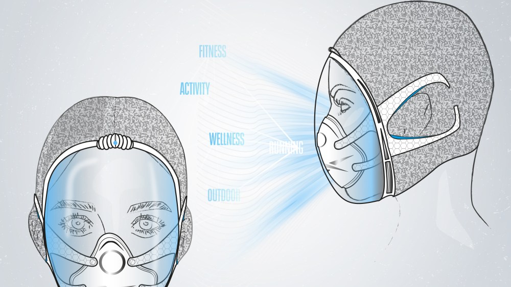 One of the possible fitness masks created by Reebok.