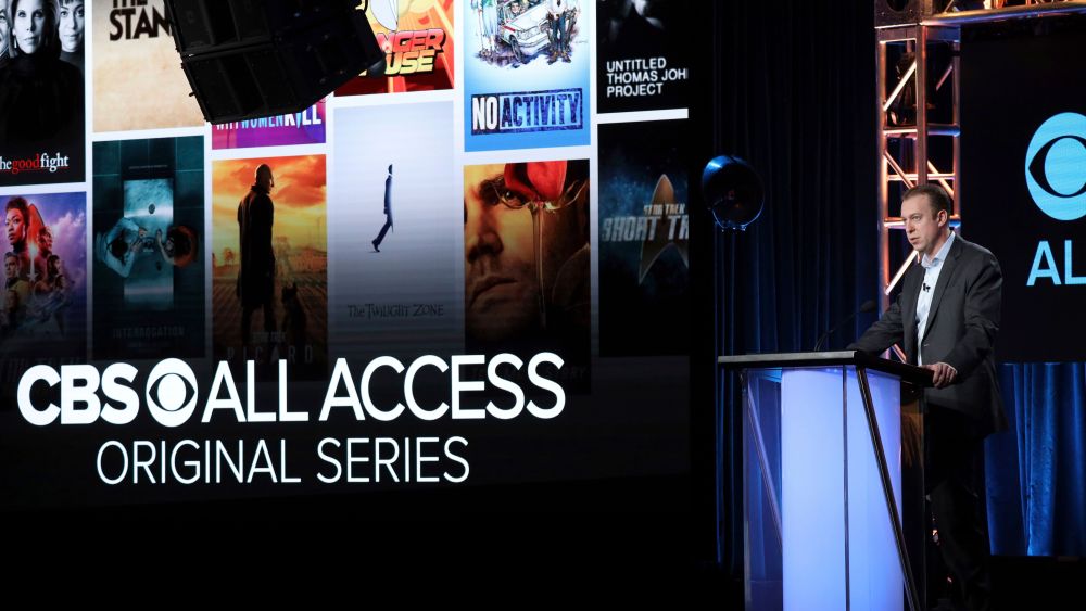 Chief Digital Officer, ViacomCBS, and CEO and President, CBS Interactive, Marc DeBoise speaks at the Executive Presentation during the CBS TCA Winter 2020 Press Tour at the Langham Huntington Hotel, in Pasadena, Calif2020 Winter TCA - CBS, Pasadena, USA - 12 Jan 2020