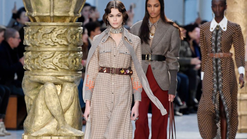 Kaia Gerber and models on the catwalkChloe show, Runway, Fall Winter 2020, Paris Fashion Week, France - 27 Feb 2020