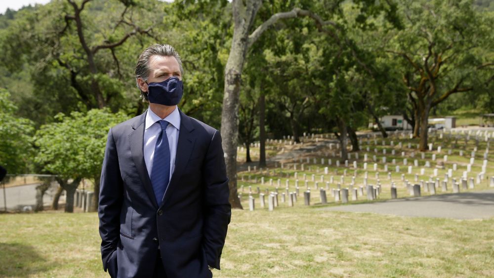 California Governor Gavin Newsom Memorial Day 2020 coronavirus