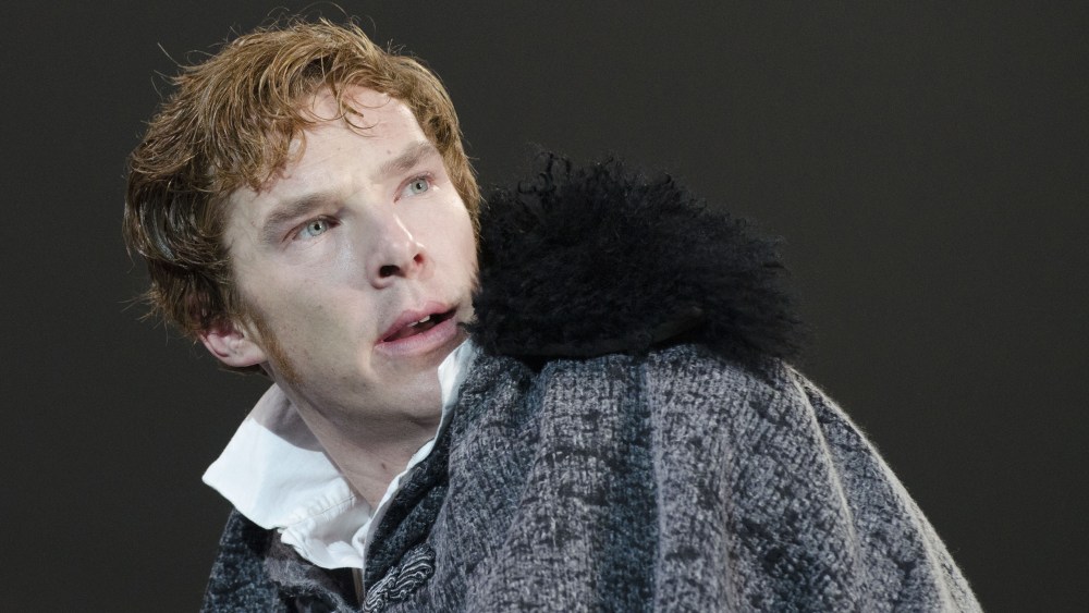 Editorial use onlyMandatory Credit: Photo by Donald Cooper/Shutterstock (1288978g)Benedict Cumberbatch (Victor Frankenstein)'Frankenstein' play at The Royal National Theatre, London, Britain - 15 Feb 2011The National Theatre production of Frankenstein, directed by Oscar-winner Danny Boyle (127 Hours, Slumdog Millionaire), will be presented in movie theatres around the world on March 24. Benedict Cumberbatch and Jonny Lee Miller alternate the roles of Victor Frankenstein and the Creature.