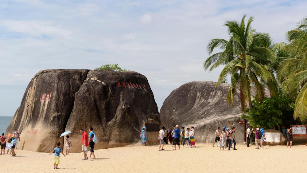 Sanya, a popular beach destination on China's Hainan Island.