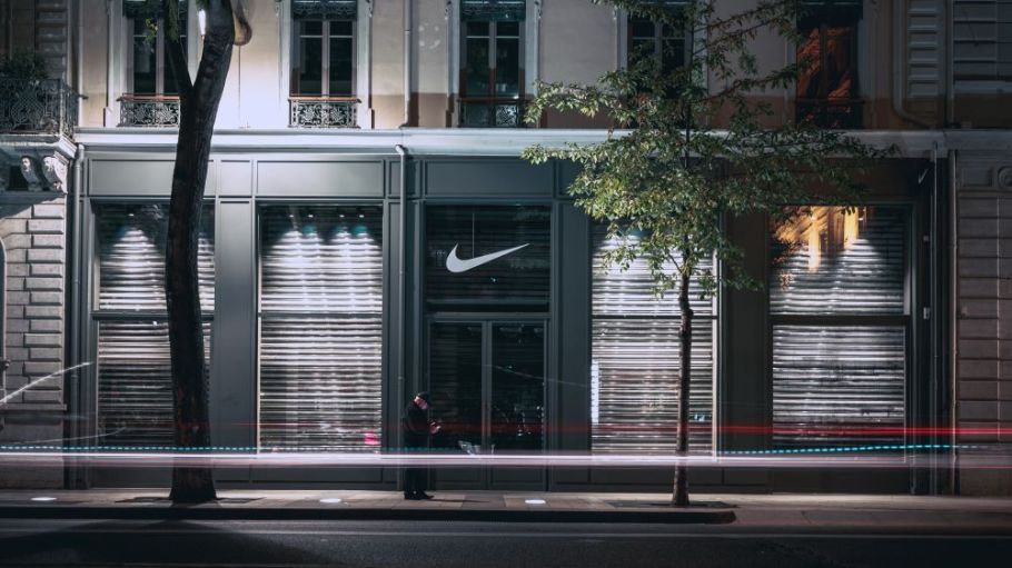 Nike says strong e-commerce demand in China and South Korea helps to make up for reduced store traffic, while few stores elsewhere are open.