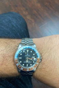 Fabian Diaz- CEO, JFKROLEX
Rolex Gmt master, Reference # 1675, N serial / Circa 1991