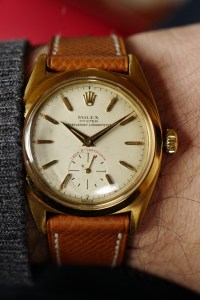 Paul Boutros- Head of Americas & Senior Vice President, Phillips. 
Rolex “Kew A” Observatory Chronometer ref. 6210 in 18 karat yellow gold circa 1954. One of only 24 ever made and one of only 5 known to have surfaced.