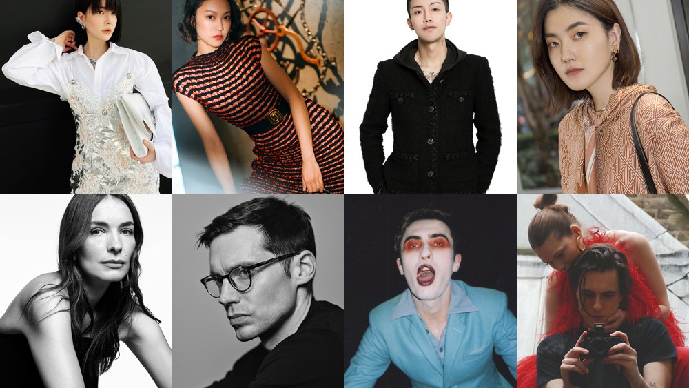 Top, from left to right, Fil Xiaobai, Anny Fan, Dipsy and Sunnie. Bottom, from left to right, Roksanda Ilinčić, Erdem Moralıoğlu, Charles Jeffrey and Marco Capaldo and Kikka Cavenati at 16 Arlington.