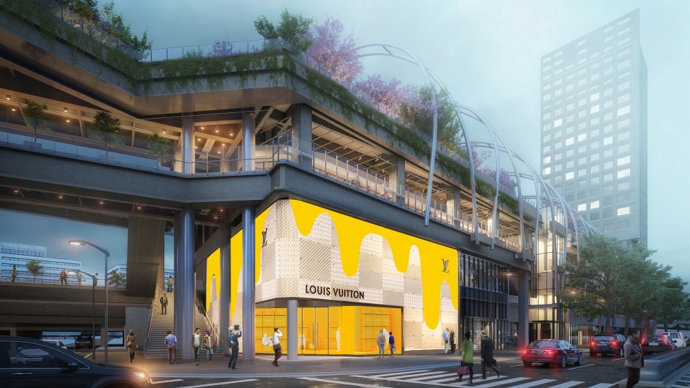 The Louis Vuitton Shibuya men's store in Tokyo.