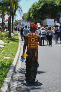 Scenes from the All Black Lives Matter Pride Parade in Los Angeles, California.