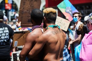 Scenes from the All Black Lives Matter Pride Parade in Los Angeles, California.