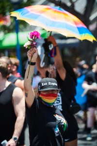 Scenes from the All Black Lives Matter Pride Parade in Los Angeles, California.