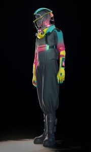 Production Club Microshell suit.