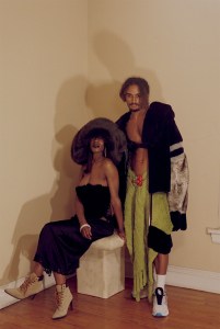 Looks from the No Sesso Fall 2020 shot by Clifford Prince King, currently Pierre Davis's favorite photographer. "He’s just someone that gets my vision, and I get his vision and we create really fun images together," Davis says.