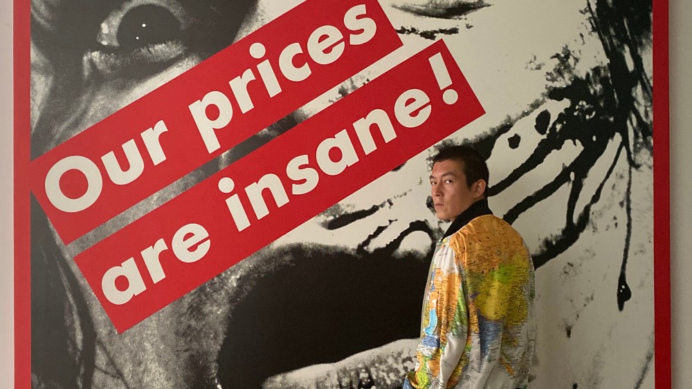 Edward Chen wearing Sacai.