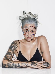 Hannah Khymych created 4 self portrait looks with Laramie Glen and Evanie Frausto via remote collaboration in quarantine.