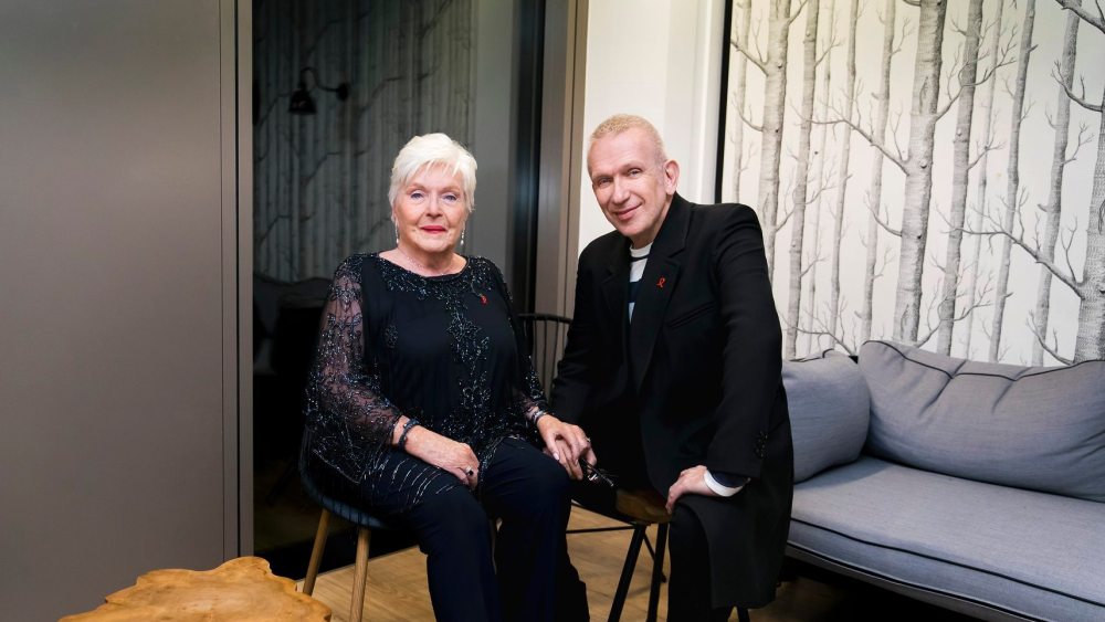 Line Renaud and Jean-Paul Gaultier