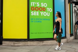 London retail reopens following the Covid-19 closures.