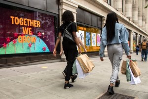 London retail reopens following the Covid-19 closures.
