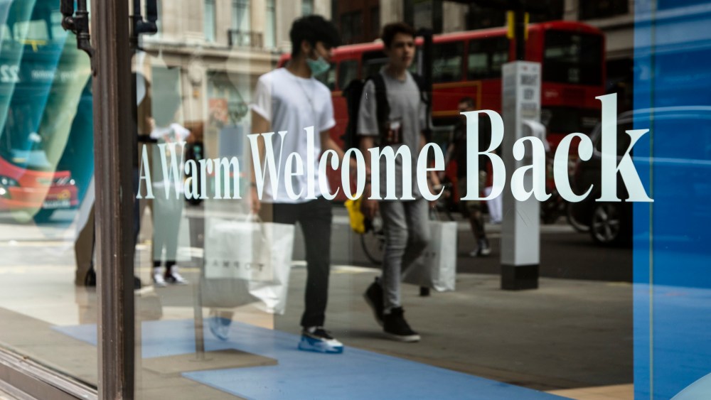London retail reopens following the Covid-19 closures.