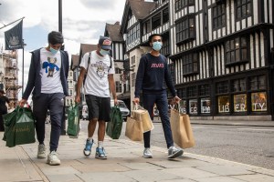 London retail reopens following the Covid-19 closures.