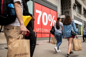 London retail reopens following the Covid-19 closures.