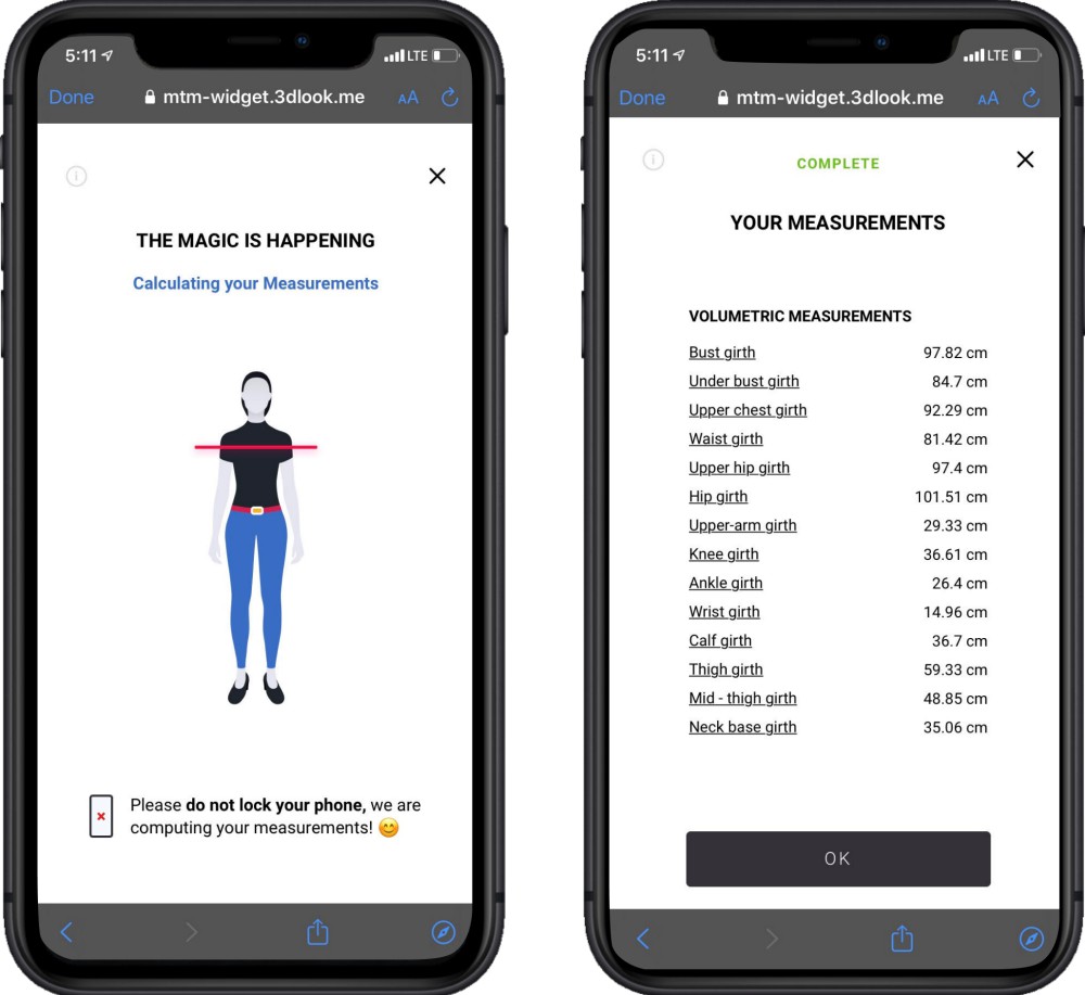 The Mobile Tailor tool provides custom measurements to small businesses using shopper photos.