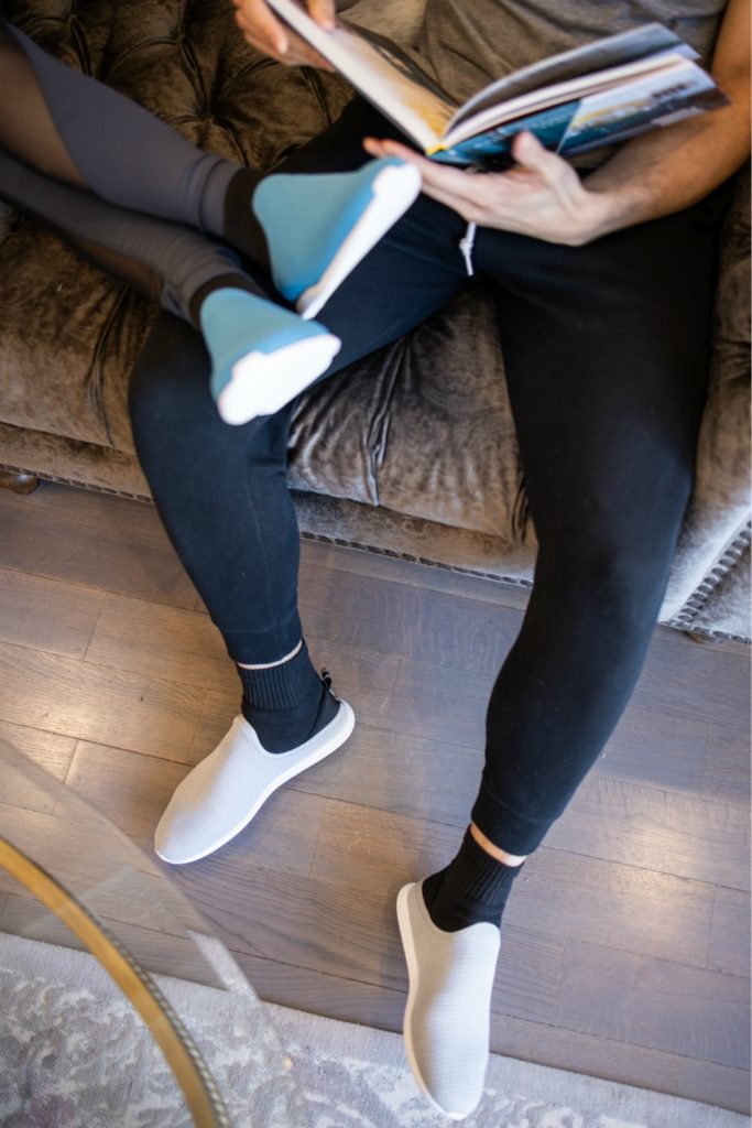 Muvez will donate $1 per every pair sold to the World Health Organization, and is donating footwear to healthcare workers.