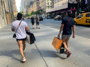 Stores prepare for shoppers as New York City enters phase two of reopening.