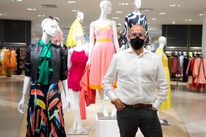 Marc Metrick on the women's contemporary floor of Saks Fifth Avenue.