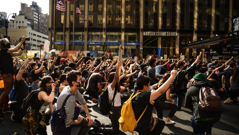 Black Lives Matter protest in New York City.